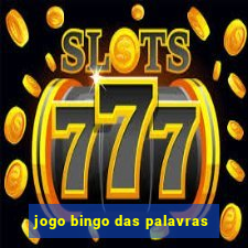 jogo bingo das palavras