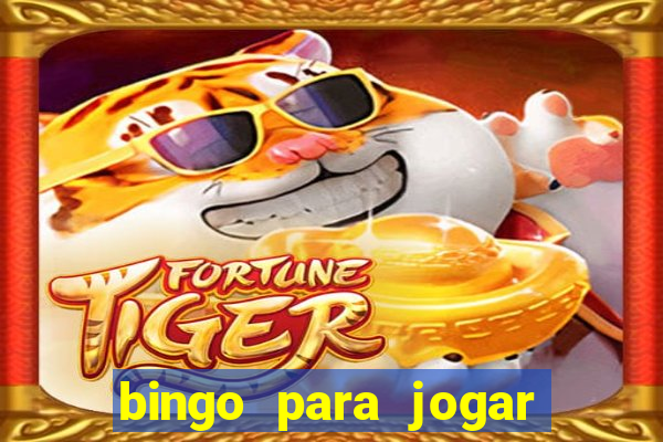 bingo para jogar com os amigos