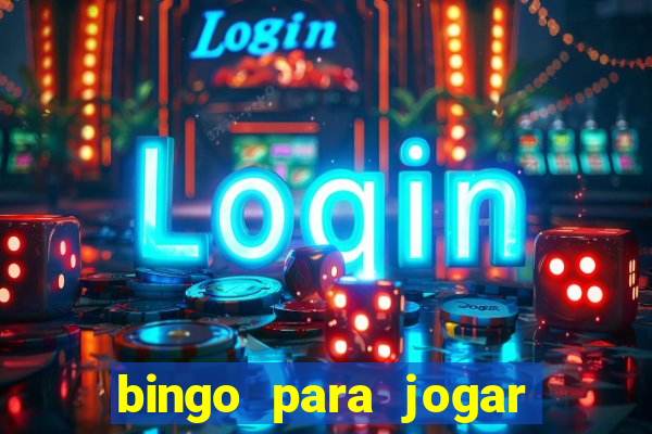 bingo para jogar com os amigos