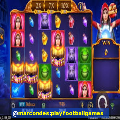 @marcondes:playfootballgames bingo football