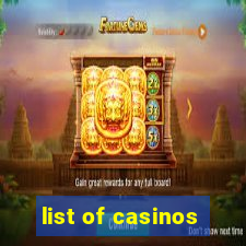 list of casinos