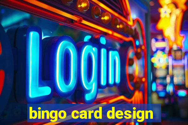 bingo card design