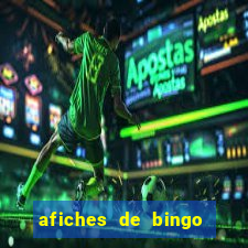 afiches de bingo para editar