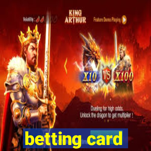 betting card