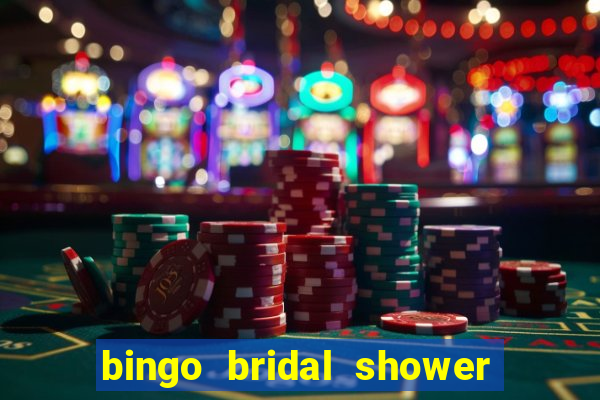 bingo bridal shower games free printables