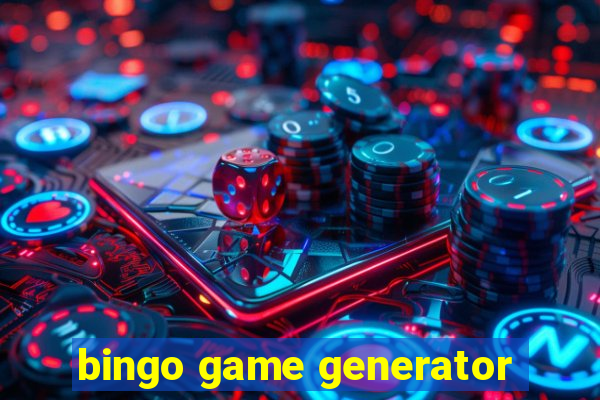 bingo game generator