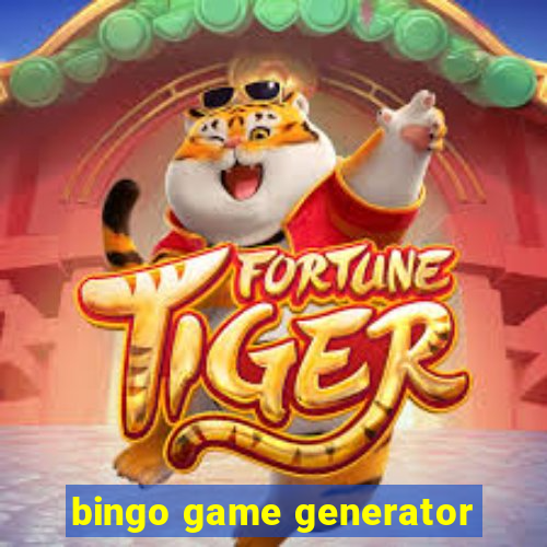 bingo game generator