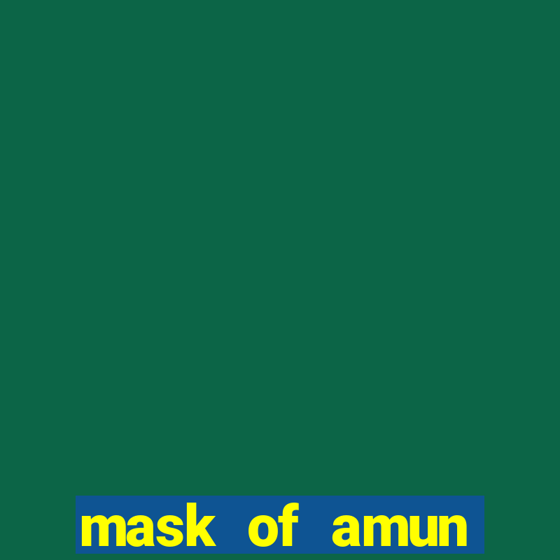 mask of amun online slot