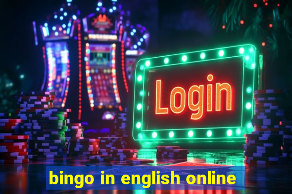 bingo in english online