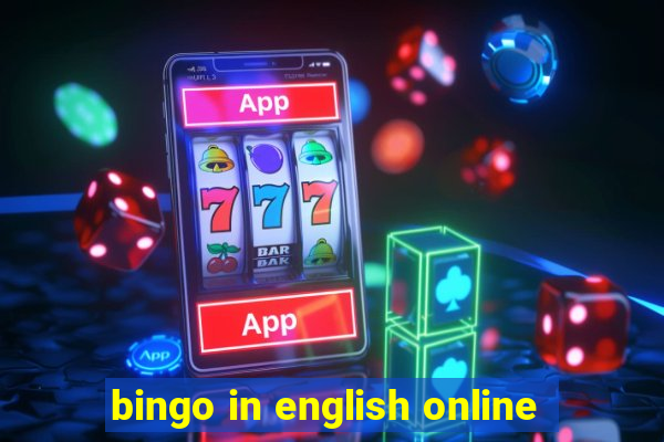 bingo in english online