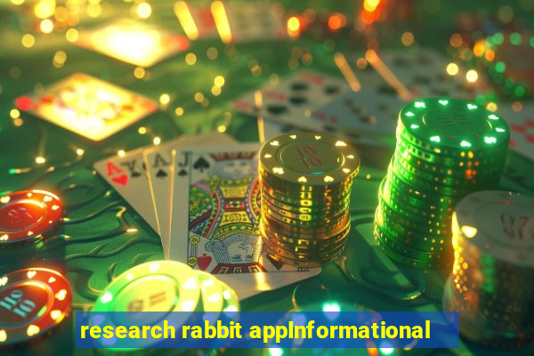 research rabbit appInformational