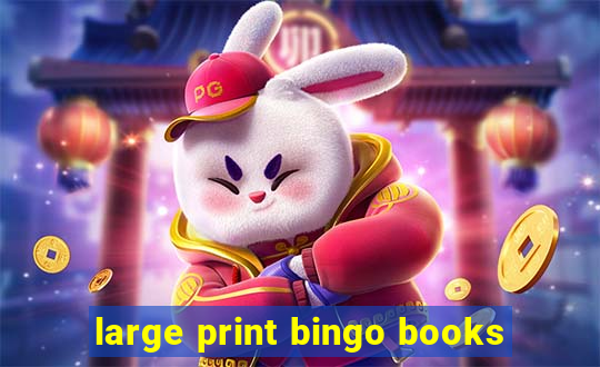 large print bingo books