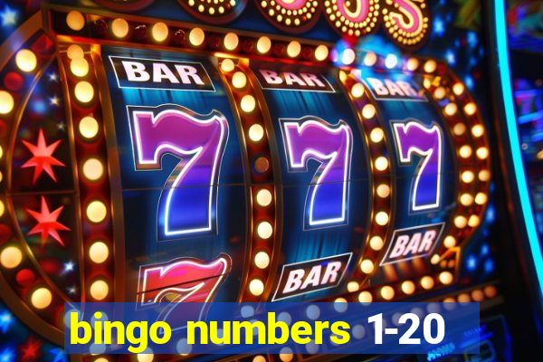 bingo numbers 1-20