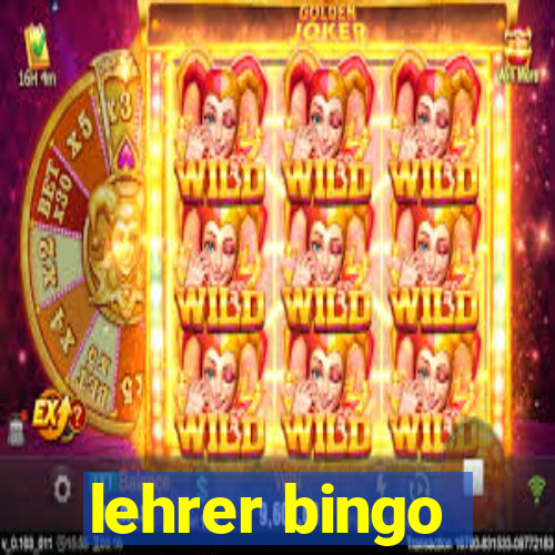 lehrer bingo