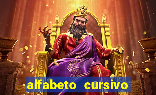 alfabeto cursivo para treinar caligrafia