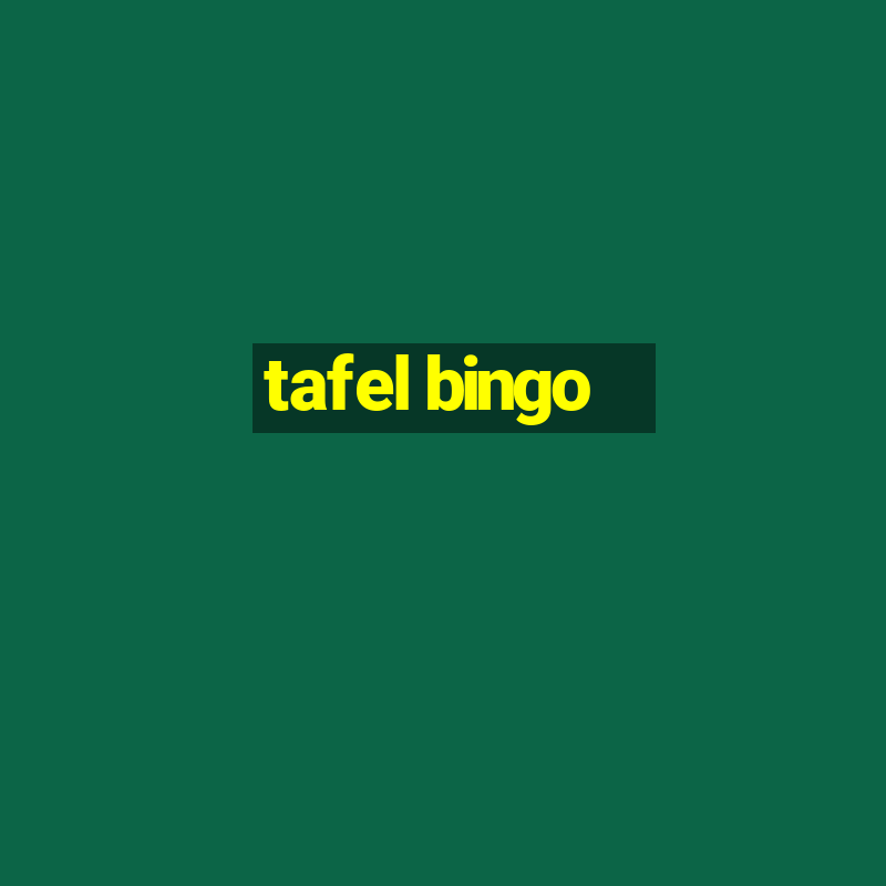 tafel bingo