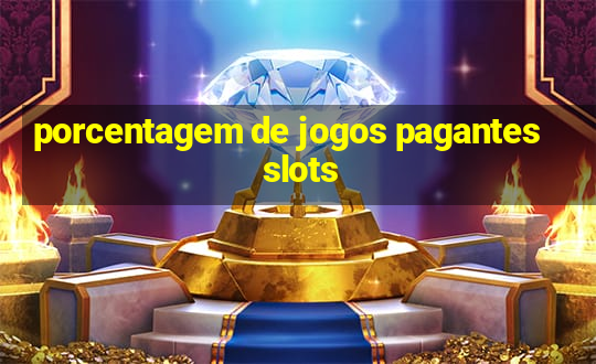 porcentagem de jogos pagantes slots