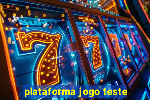 plataforma jogo teste