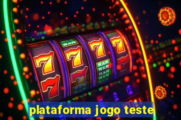 plataforma jogo teste