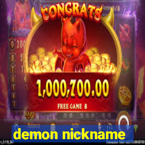 demon nickname