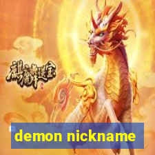 demon nickname