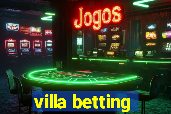 villa betting