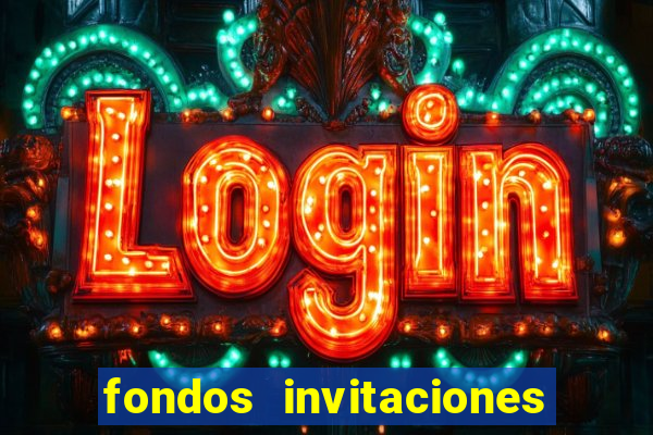 fondos invitaciones de bingo para editar