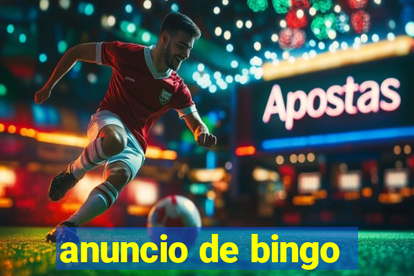 anuncio de bingo