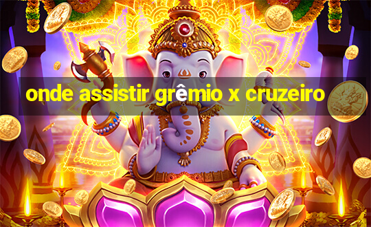 onde assistir grêmio x cruzeiro