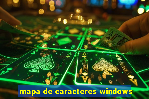 mapa de caracteres windows