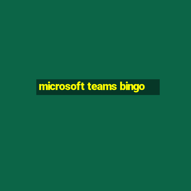 microsoft teams bingo