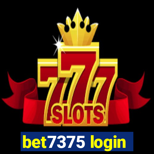 bet7375 login