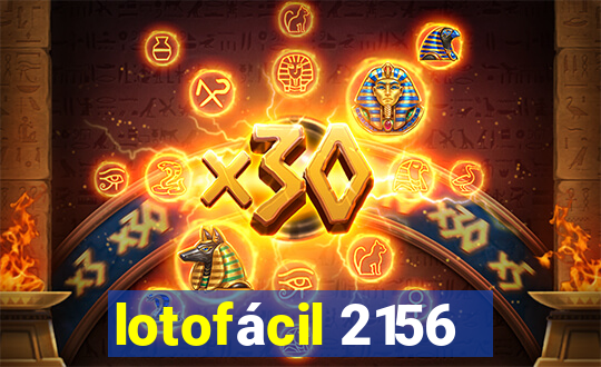 lotofácil 2156