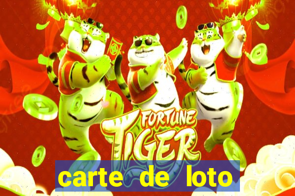 carte de loto bingo a imprimer gratuit