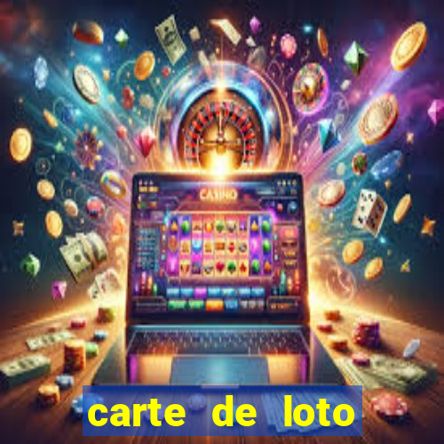 carte de loto bingo a imprimer gratuit