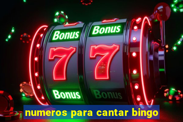 numeros para cantar bingo