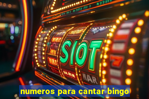 numeros para cantar bingo