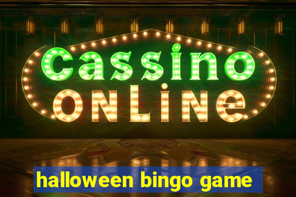 halloween bingo game