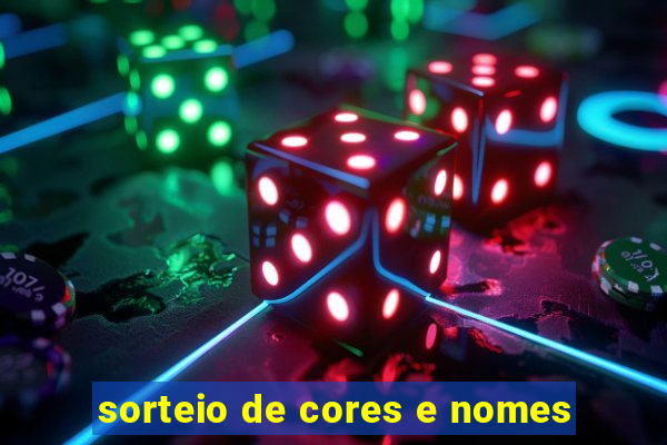 sorteio de cores e nomes