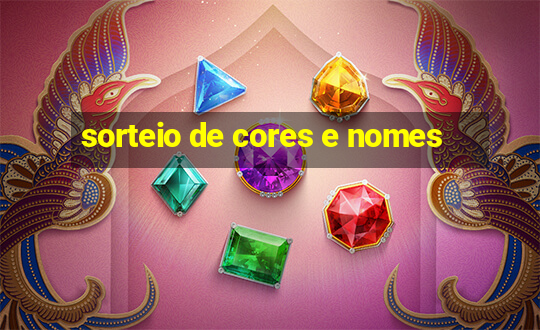 sorteio de cores e nomes