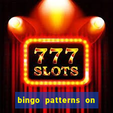 bingo patterns on slot machines