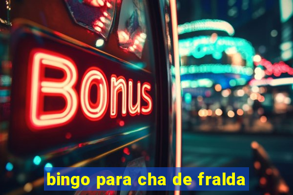 bingo para cha de fralda