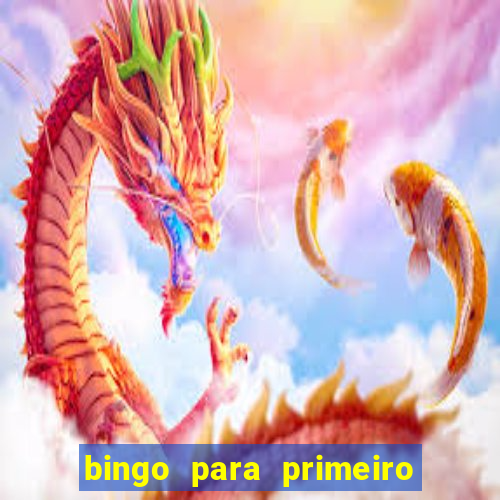 bingo para primeiro dia de aula