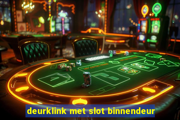 deurklink met slot binnendeur