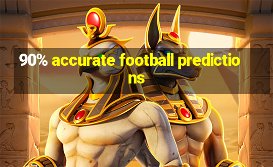 90% accurate football predictions