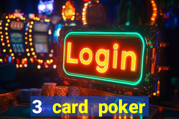 3 card poker casino odds