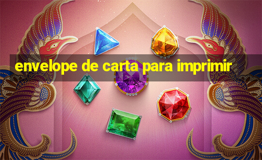 envelope de carta para imprimir