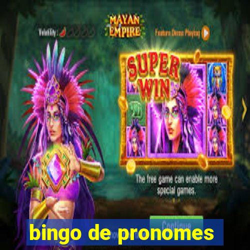 bingo de pronomes