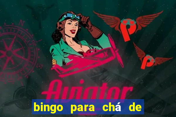 bingo para chá de bebê para imprimir grátis