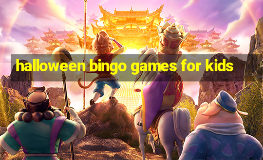 halloween bingo games for kids